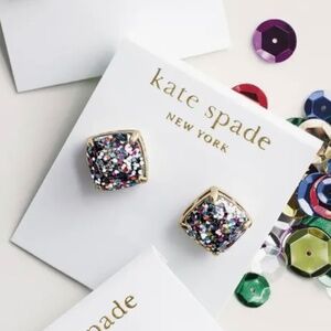 New! Kate Spade New York Glitter Stud Earrings $38
